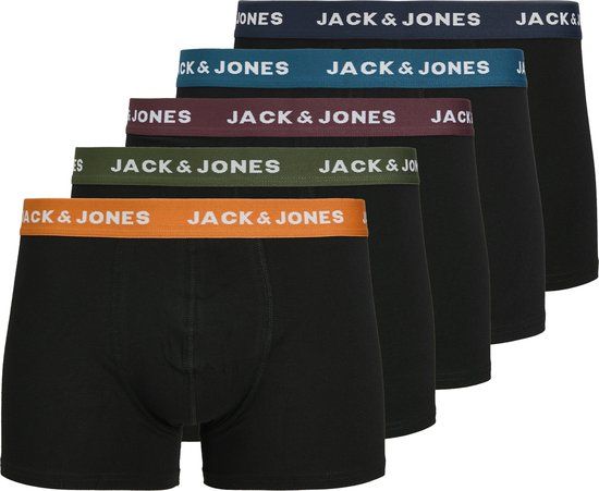 Jack & Jones Lange boxershort - Black - Maat S (5-pack)