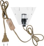 Lumilamp EP-Wandplaat voor Tiffanykap 13x4x11 cm - Wit