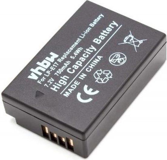 VHBW Camera accu compatibel met Canon LP-E17 - 750 mAh