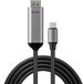 Lindy 43504 adaptateur de câble vidéo 2 m USB Type-C DisplayPort Gris
