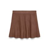 VERO MODA gebreide korte plooirok - bruin