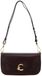 COCCINELLE Leren schoudertas C-Me Calf Smooth Leather Handbag Berry donkerpaars