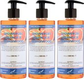 Claudius Cosmetics B.V. Claudius Douchegel Sweet Orange & Cedarwood 500 ml - set van 3 stuks - met gratis pomp - Showergel