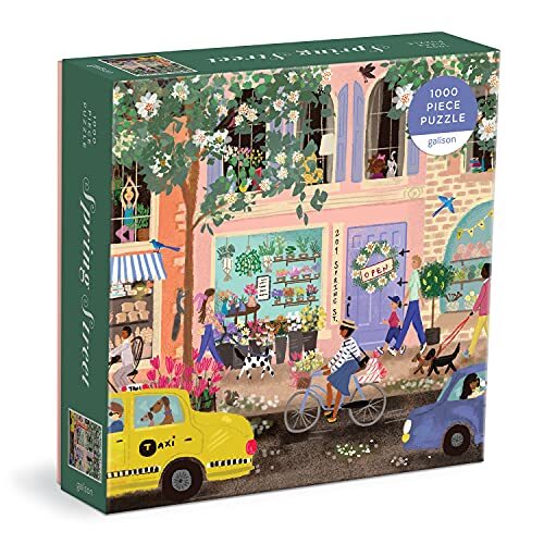 Mudpuppy Press Spring Street 1000 Pc Puzzle In a Square box