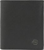Piquadro Black Square Portefeuille Vertical Cuir Noir Homme