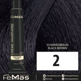 Femmas Zwart-bruin 100ml Haarverf