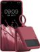 kwmobile coque en TPU avec anneau pour Samsung Galaxy Z Flip4 - Rose foncé