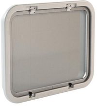 Vetus Moustiquaire et Anneau anti-corrosion - Plastique - Gris/Blanc