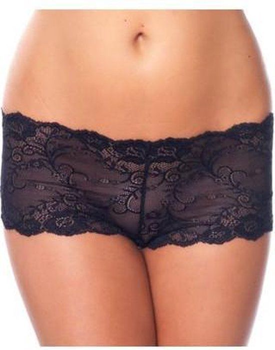 Rimba Amorable kanten hipster / boy short - zwart - dames - one size