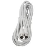 TV-kabel - 1,5 m witte kabel, ideaal voor videoverbindingen met hoge beeldkwaliteit. Compatibel met verschillende apparaten*