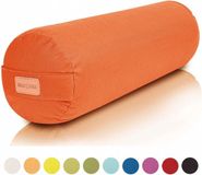 Gorilla Sports Yoga Bolster - Oranje - 65 x 20 cm - Yoga kussen - Rond