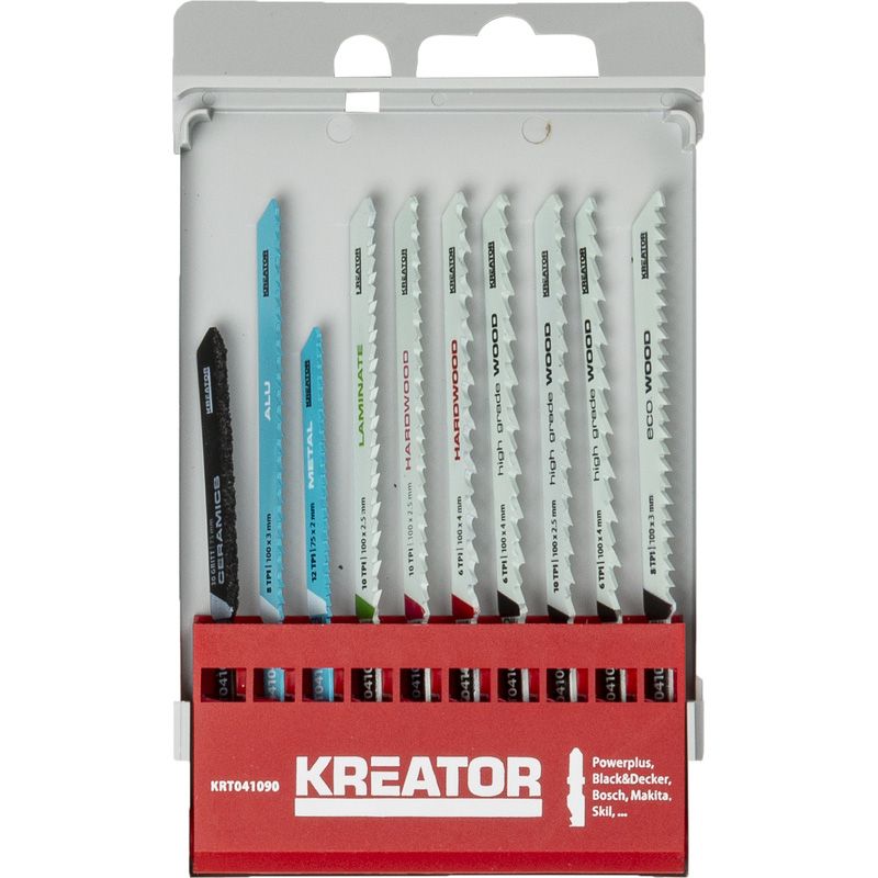 Decoupeerzaagbladenset 10-delig