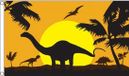 Trendoz Shoppartners Bv Dinosauriers/Dino thema vlag 90 x 150 cm