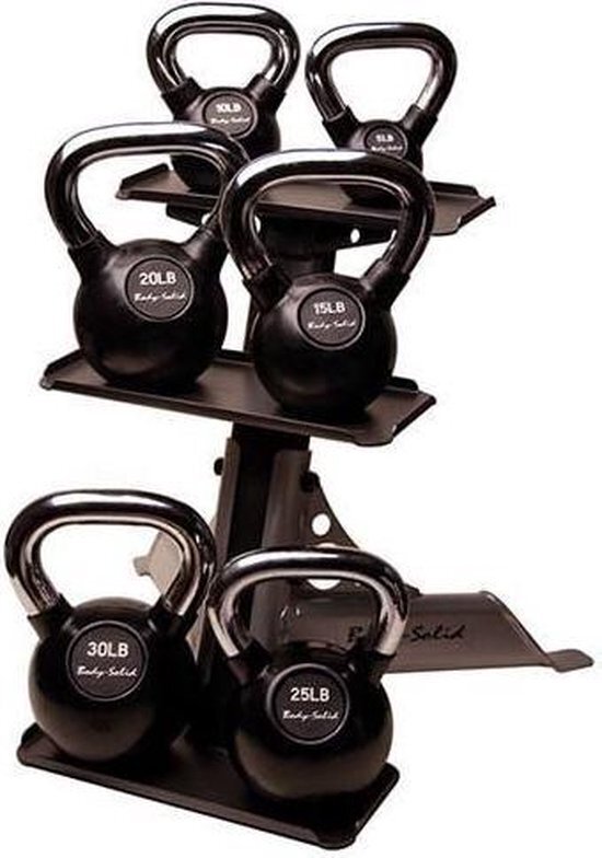 Body-Solid 3-Pair Kettlebell Rack GDKR50