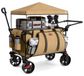 Merkloos Bolderkar Bolderwagen Trolley - Opvouwbaar - 225 L - Afneembare Luifel