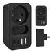 Maclean MCE249 F/W - Stekker - stroomaansluiting x2 + 4xUSB, splitter met 2 aansluitingen, 2xUSB A, 2xUSB C PD 20W, 1x16A + 1x6A