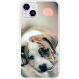 Chiot rêveur Bedrukt siliconen hoesje compatibel met iPhone 15 Plus