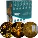 Sillar Kerstverlichting LED - Sterren - Rideau lumineux - 138 LED - 8 Knipperende Modi - 2 m - warmwit - voor binnen