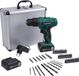 VONROC Perceuse sans fil 12V - Li-Ion - inclusief accessoires en opbergkoffer