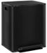 Poubelle - 2x25 litres, double compartiments - Fermeture douce du couvercle - Résistant aux empreintes digitales - Fabriqué en plastique PP - Noir