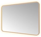 Hotbath &More Mirrors Soft Square LED Badkamerspiegel - Rechthoek - 80 x 120 cm - Geborsteld Koper Pvd