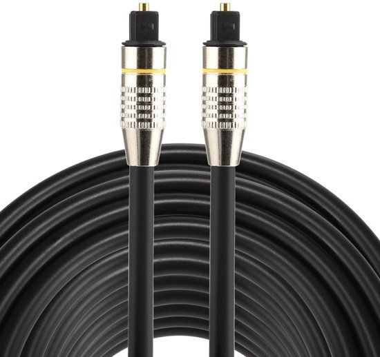 By Qubix Qubix Toslink kabel - 25 meter - zwart