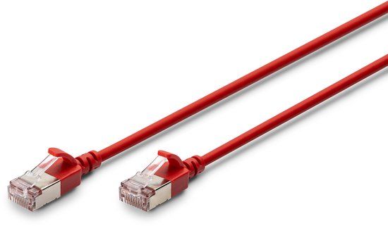 Digitus DK-1632-A-005S-R netwerkkabel Rood 0,5 m Cat6a F/FTP