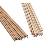 Rayher 6411800 ronde staven van beuken, 20 mm ø, 1 m, zonder knopen
