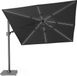 Platinum Challenger T² Glow Premium Zweefparasol 300x300cm Faded Black