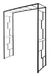 Lineale Louis Moulin Linéale rozenboog antraciet - 155 x 50 x 198 cm