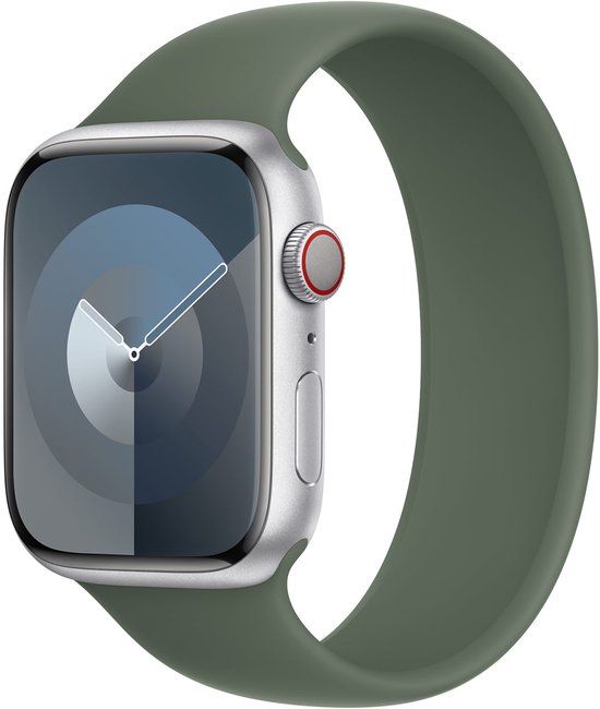 Apple Siliconen solobandje voor de Apple Watch | 38/40/41/42 mm - Maat 8 - Cypress