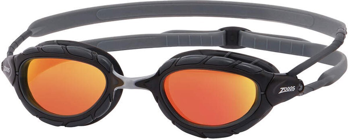 Zoggs Predator Titanium Zwembril Grey Black Mirrored Orange Regular Fit