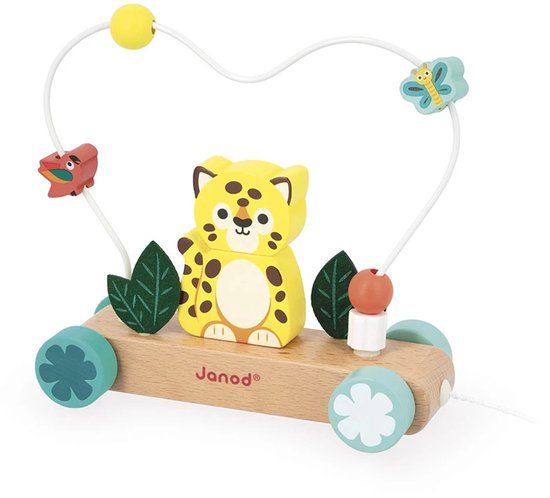 Janod Tropik Houten Trekfiguur Jaguar