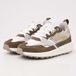 British Knights - Veli Dames sneakers laag - Maat 37 - Taupe - Wit - Gebroken Wit - Vrouwen schoenen - Suede