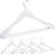 Merkloos Relaxdays Houten Kledinghangers - Set van 5 - Wit