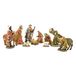 Riffelmacher 78005 - beschilderde kerststalfiguren voor de kerststal, figuren max. 12 cm, 12-delige set van polyresin