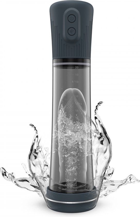 Dorcel Hydro Pump Oplaadbare Water- En Lucht Penispomp Zwart