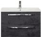 BES LED Seville Badmeubelset 80 cm - Black Oak - Keramische Wastafel Wit Enjoy