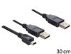 DeLOCK 83178 USB-kabel - 0,3 m - Zwart