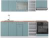 Vicco R-Line Complete keukeneenheid – 240 cm, WB Eik Blauw-grijs/wit
