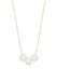faina Bedelketting Staal 45 cm Goud Wit