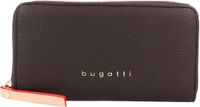 bugatti Ella Ladies Zip Around Wallet Darkbrown