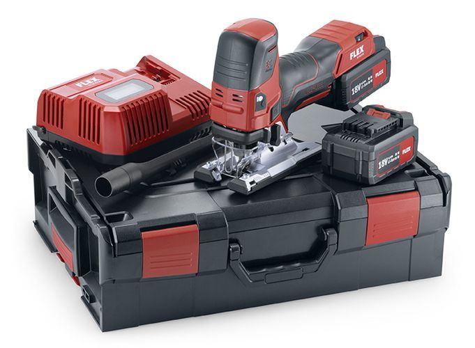 FLEX JS 18.0-EC/5.0 Set Accu-decoupeerzaag 18V 5.0Ah Li-Ion