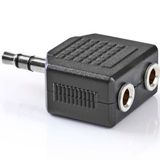 Allteq ALTQ-JACK-B-ADAP-010 audio-verdeler Zwart, Zilver
