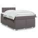 Maison Exclusive - Lit boxspring avec matelas gris 120x200 cm Simili cuir