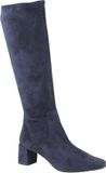 CAPRICE Dames Lange Boot Flat 9-25547-41 kniehoge laarzen, Navy Stretch, 40 EU