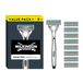 Wilkinson Sword Quattro Titanium scheersysteem, heren, handvat en 9 navulmesjes