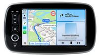 Smart autoradio Android met 64GB opslag, geschikt voor Fortwo / Forfour 453 (2015-2020), met CarPlay, Android Auto, GPS-navigatie en Bluetooth