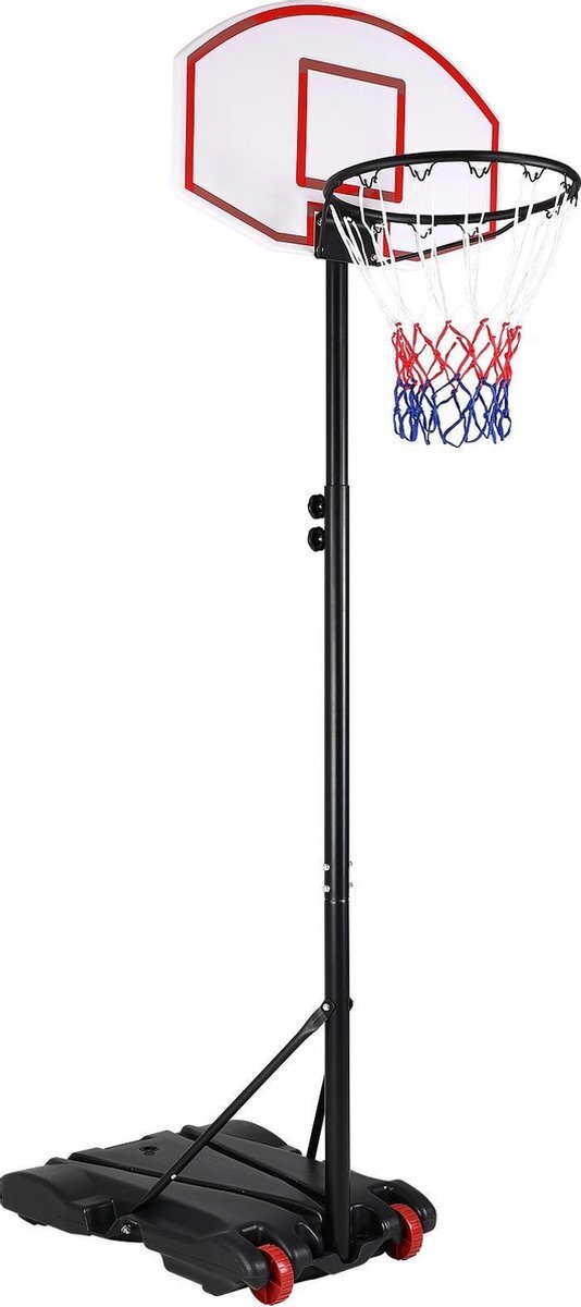 Sportana Basketbalstandaard in hoogte verstelbaar Ringhoogte van 179-209cm