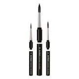 da Vinci Brushes Aquarel Borstels, Leer, Zwart